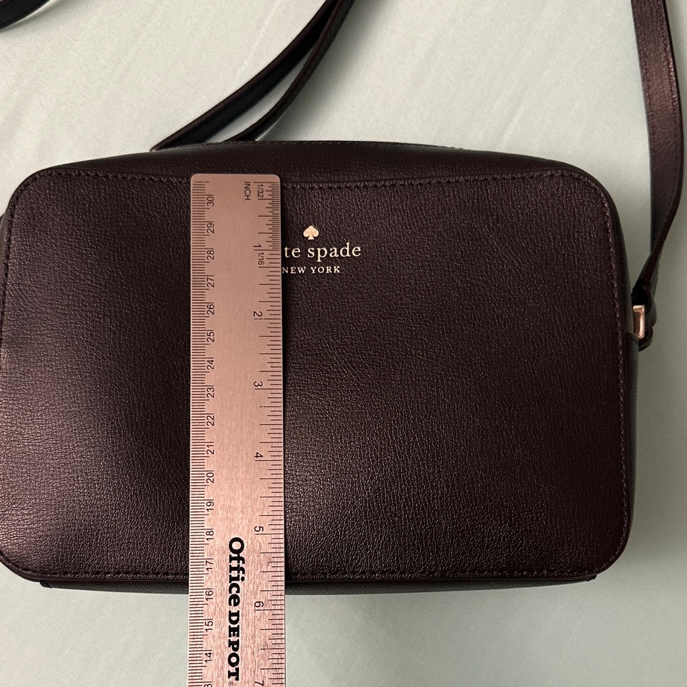 EUC - Kate Spade Black Crossbody with Gold-Tone - Picture 3 of 7